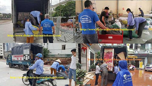 Hình ảnh chuyển đồ đạc lên xe tải chuyển nhà