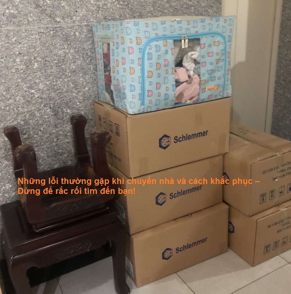 Những lỗi thường gặp khi chuyển nhà và cách khắc phục