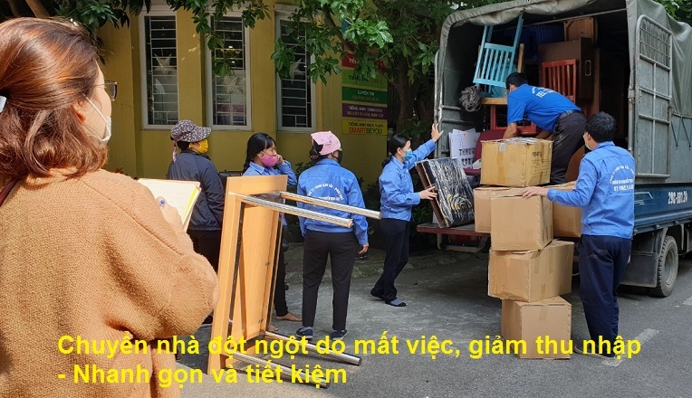 Chuyển nhà đột ngột do mất việc, giảm thu nhập – Nhanh gọn và tiết kiệm