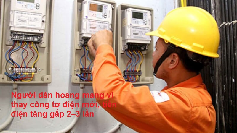 Người dân hoang mang vì thay công tơ điện mới, tiền điện tăng gấp 2–3 lần