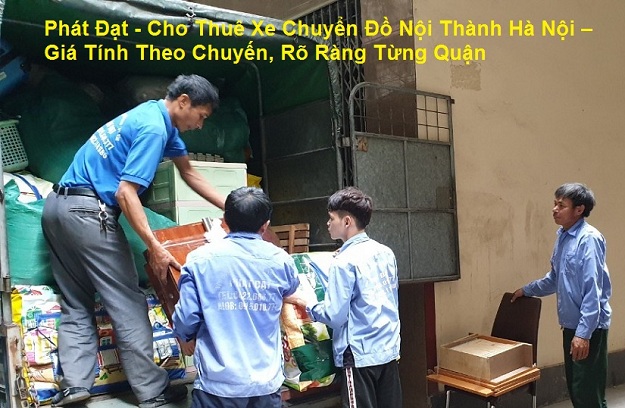 Dịch vụ thuê xe chuyển đồ theo từng quận nội thành Hà Nội